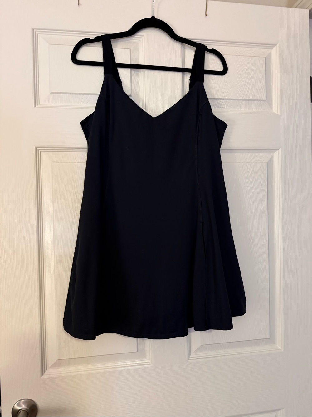 Black A-Line Spaghetti Strap Dress